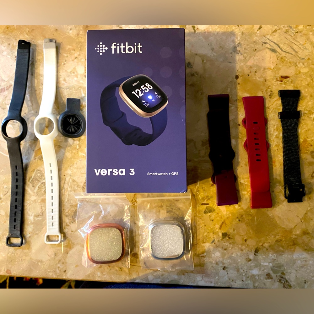 Fitbit Versa 3 Smartwatch +GPS and Up Tracker by Jawbone.